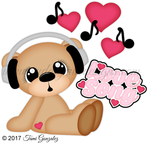 Love Song Cute Friends, Cute Designs, Animals For Kids, - Cartoon Clipart (600x600), Png Download
