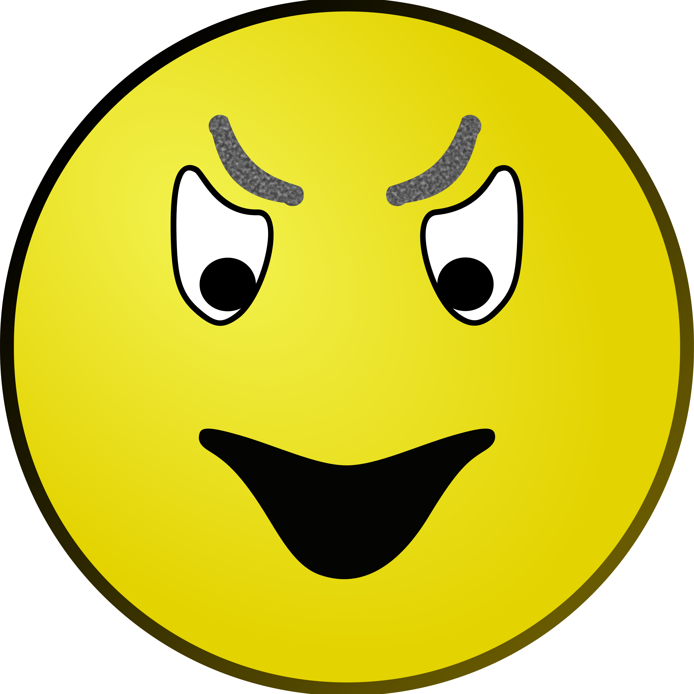 Big Image - Evil Face Clip Art - Png Download (2400x2400), Png Download