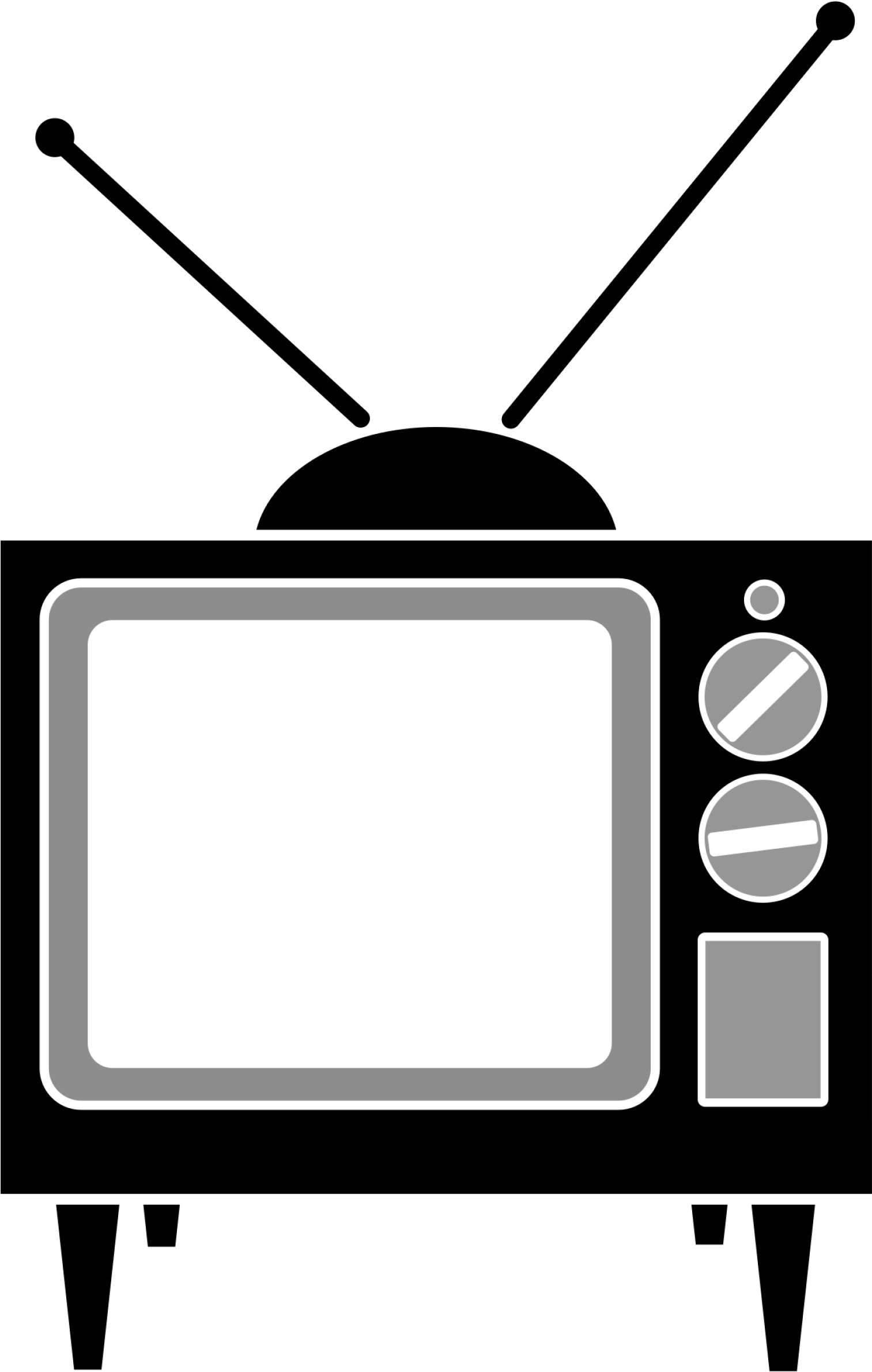 Tv Image Clip Art - Tv Clipart Transparent - Png Download (579x900), Png Download