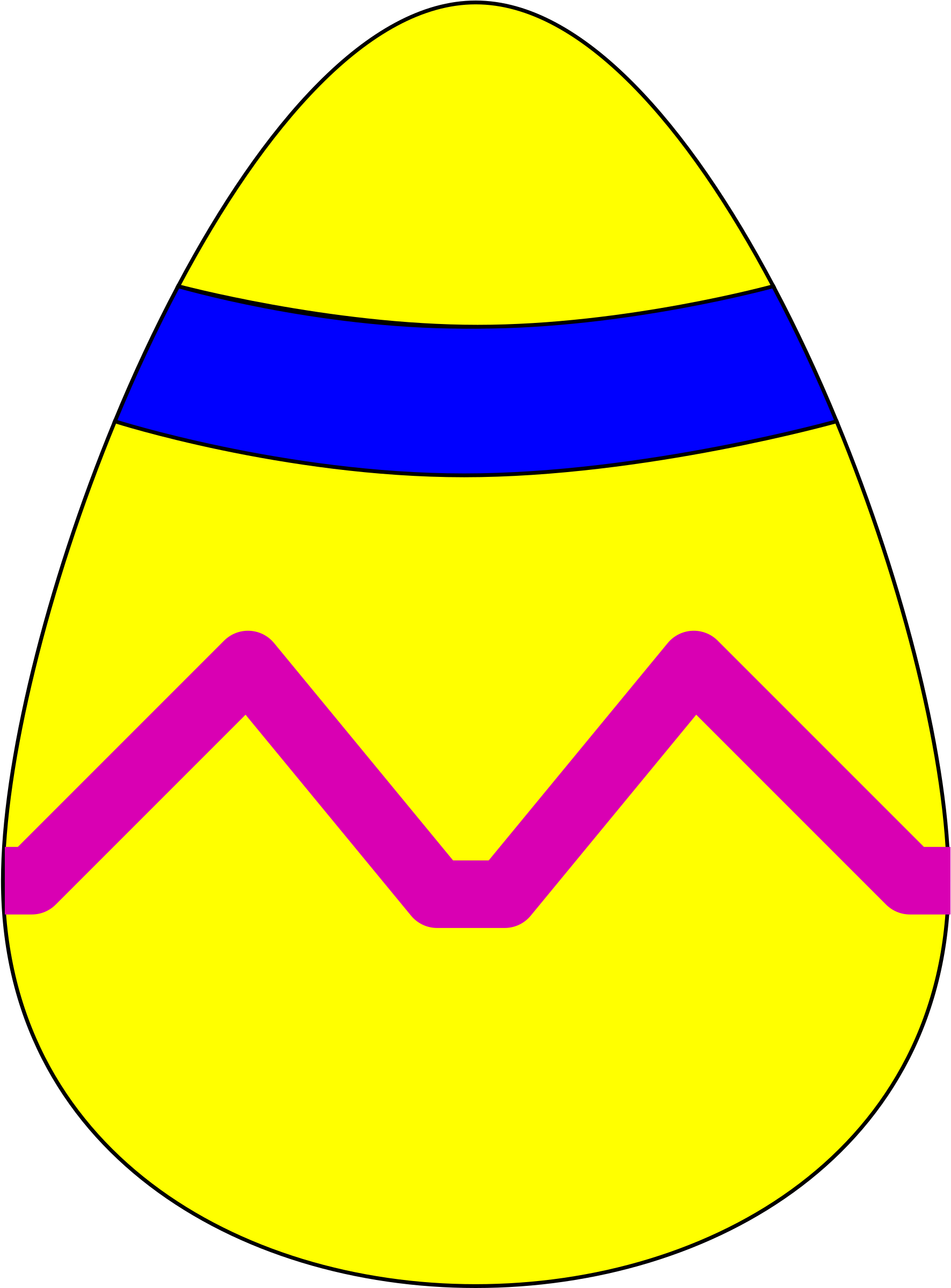 Easter Eggs Clipart Yellow - Easter Egg Clipart No Background - Png Download (1889x2400), Png Download