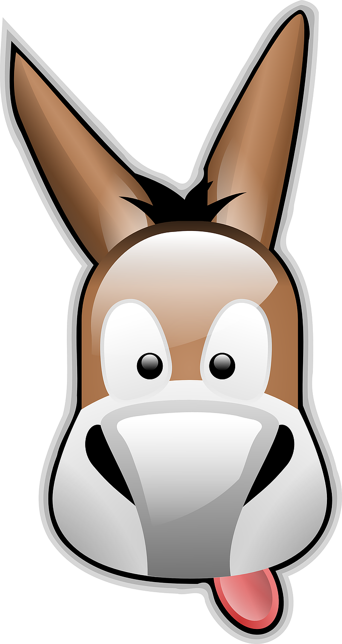 Onlinelabels Clip Art - Donkey Logo - Png Download (531x1000), Png Download