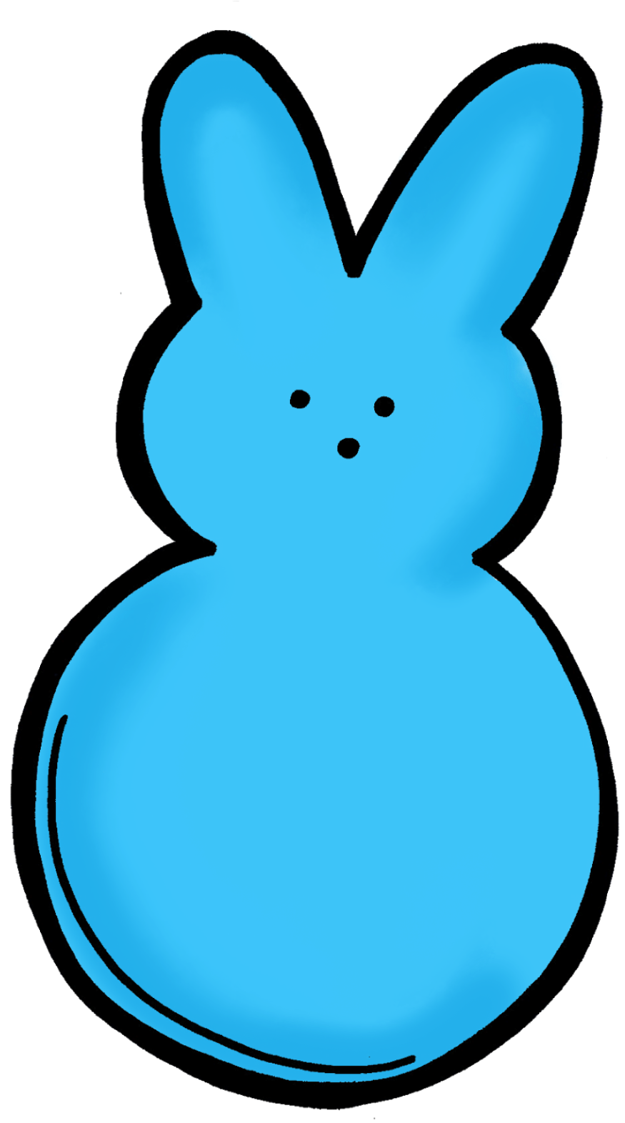 Free Cliparts Download - Bunny Peep Clip Art - Png Download (957x1600), Png Download