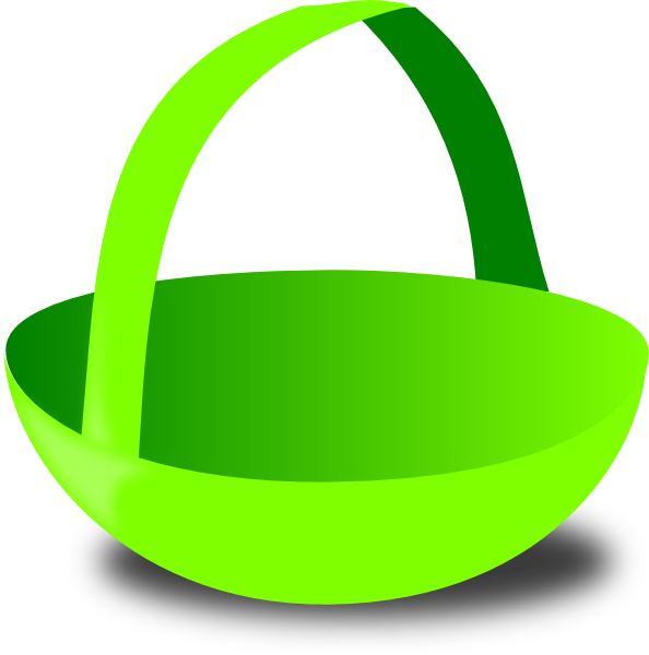 Easter Basket Clipart (594x600), Png Download