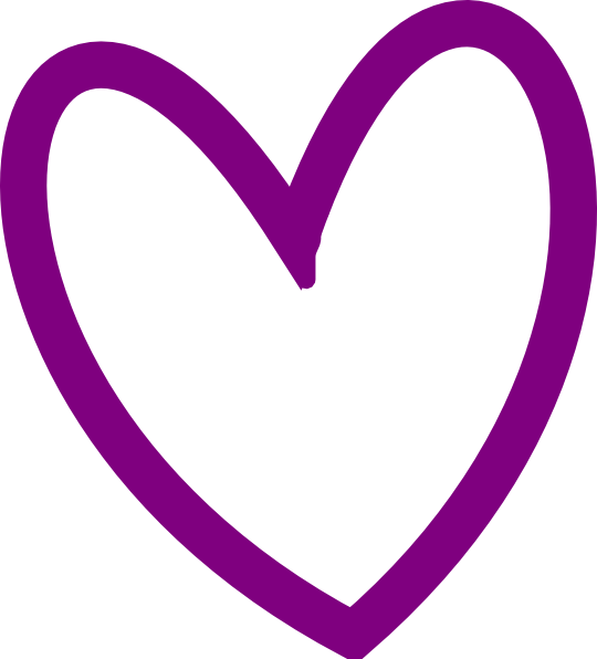 Heart Outline Clip Art Png - Heart Outline Clipart Transparent Png (540x596), Png Download