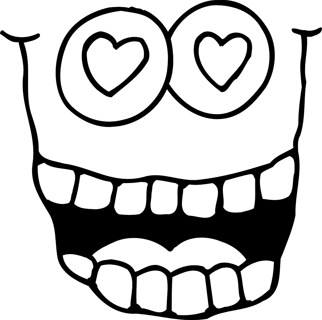 Images For Happy Valentines Clipart Black And White - Black And White Valentine - Png Download (1111x1103), Png Download