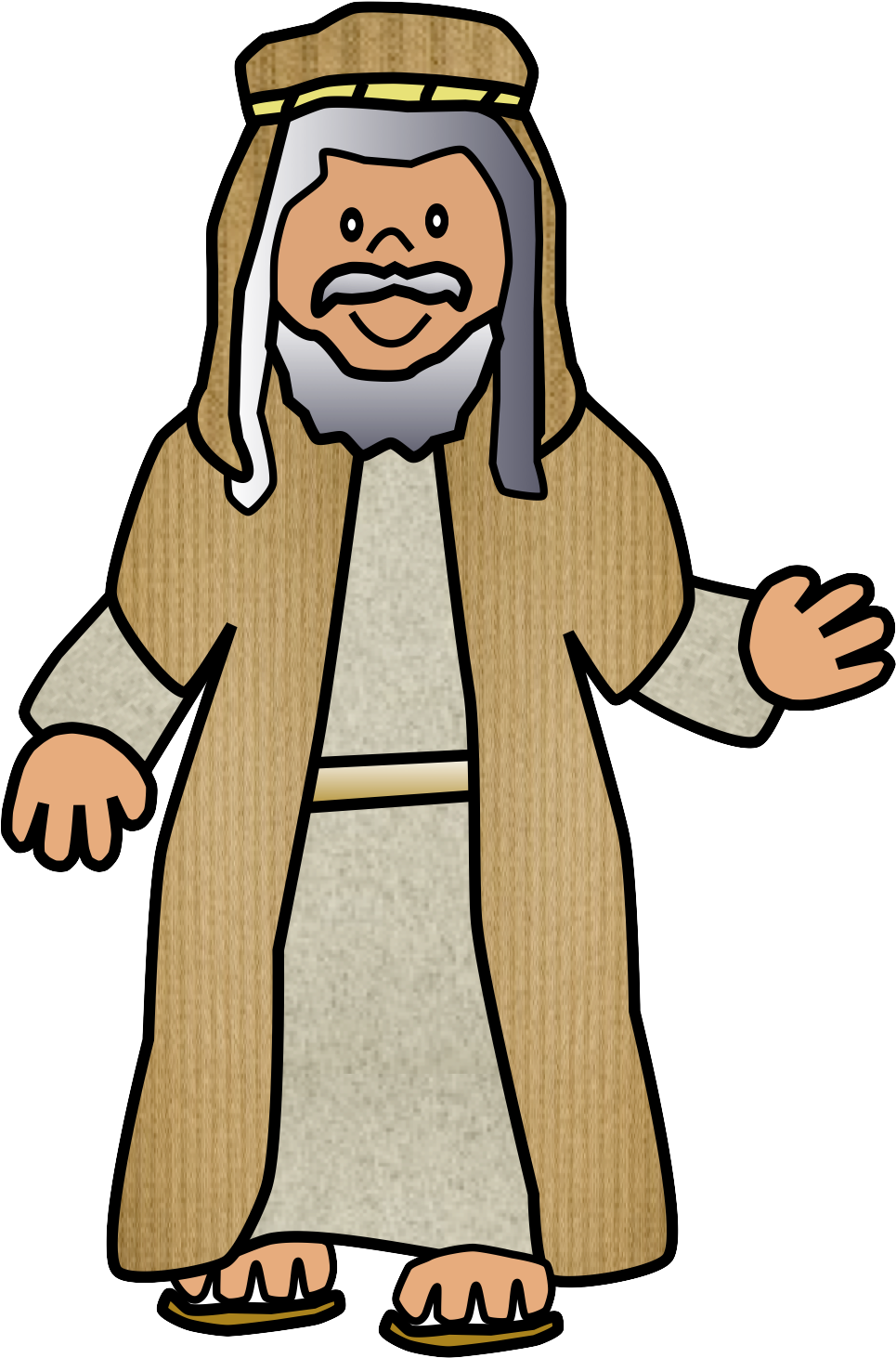 Clip Art Of Bible Characters - Bible People Clipart - Png Download (1116x1475), Png Download