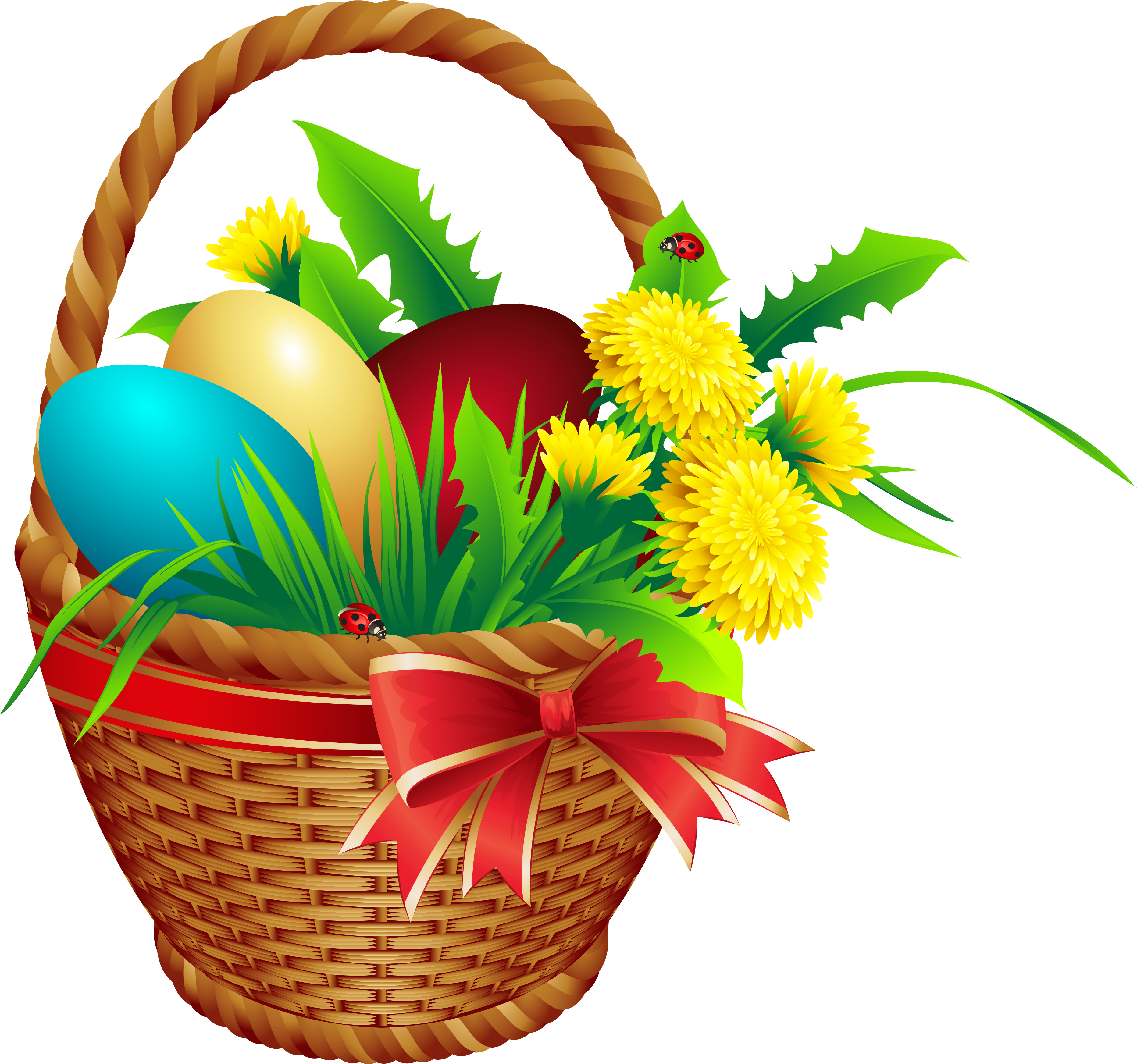 Easter Clip Art, Easter Pictures, Le Temps Qui Passe, - Easter Basket Png Transparent Png (600x561), Png Download