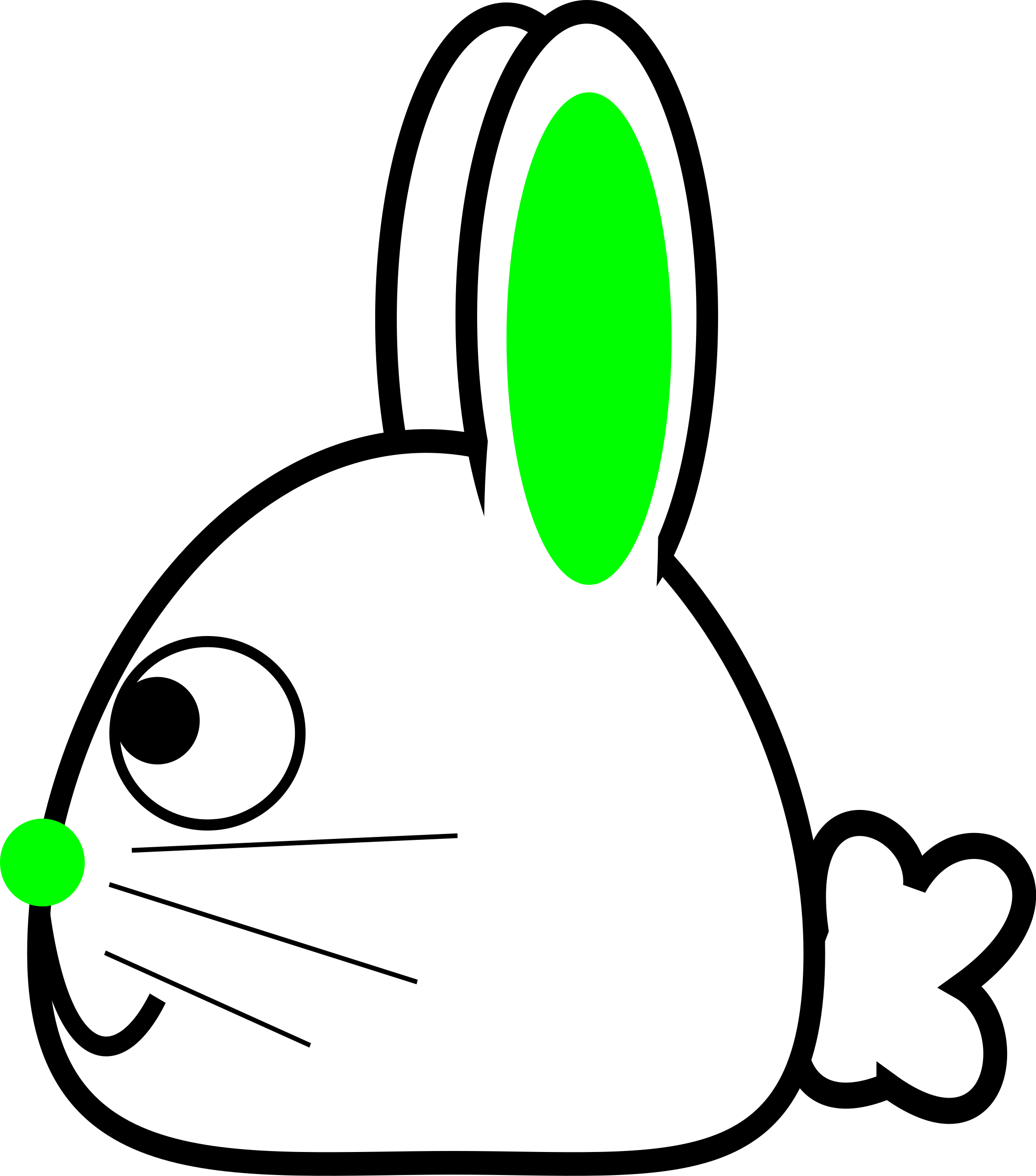Spring Bunny - วาด หัว กระต่าย Clipart (800x800), Png Download