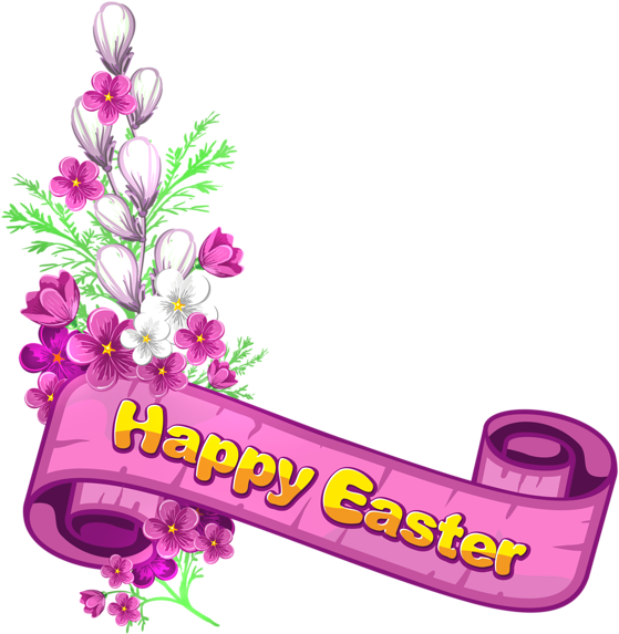 Happy Easter Border Clipart - Png Download (559x573), Png Download
