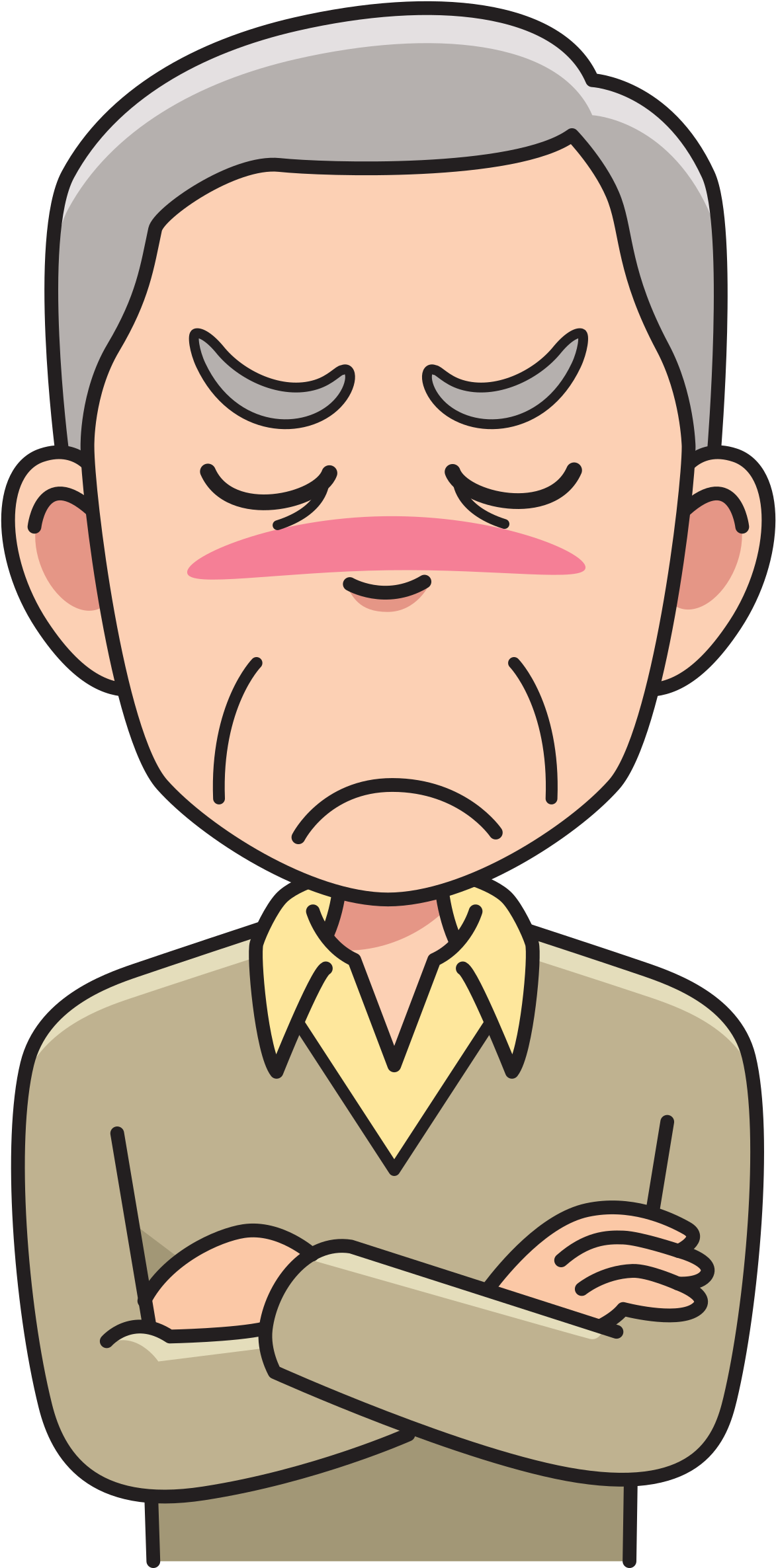 Anger Clipart Rage - Png Clip Art Thinking Transparent Png (1200x2400), Png Download