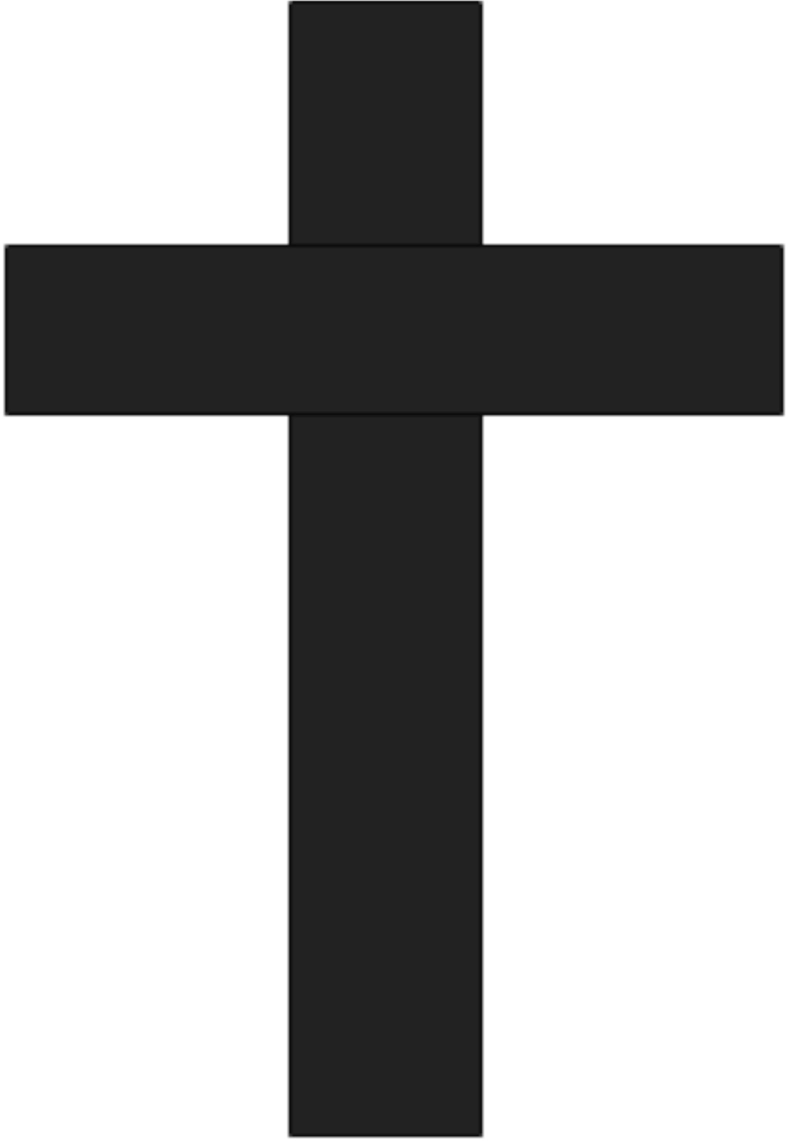 Clipart - Cross Silhouette - Png Download (1697x2400), Png Download