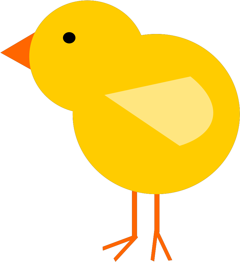 Spring Animals, Spring Birds, Baby Chickens, Easter - Baby Chick Cartoon Png Clipart (1175x1280), Png Download