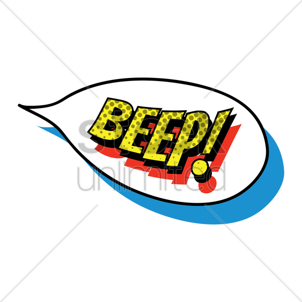 Onomatopoeia Beep Clipart Beep Onomatopoeia Clip Art - Comic Beep - Png Download (600x600), Png Download