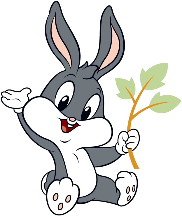 Skunk Clipart Bugs Bunny - Baby Looney Tunes Tags - Png Download (672x800), Png Download