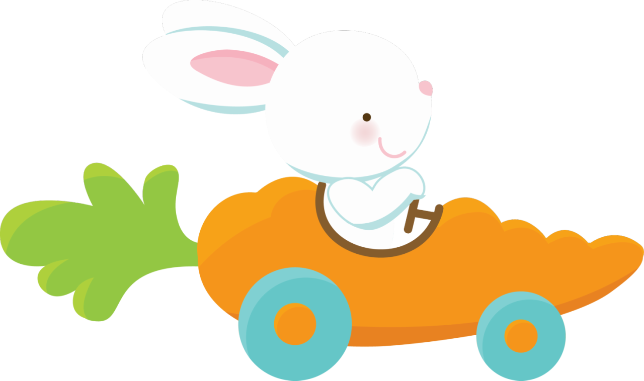 Album - Personalized Easter Bunny Car Bib Clipart (1280x758), Png Download