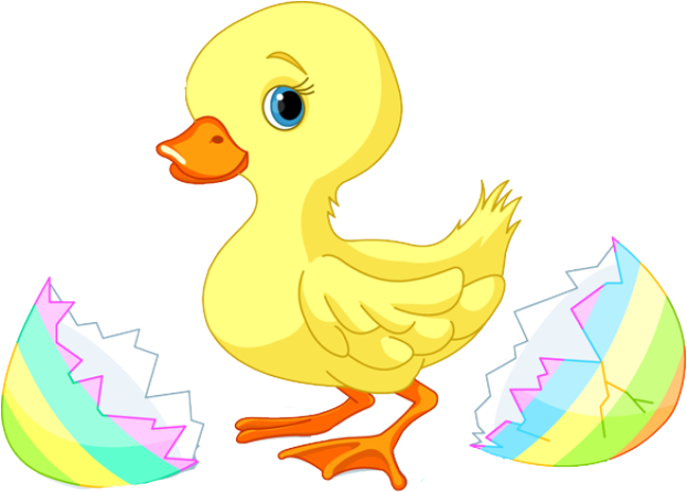 Easter - Baby Duck Clipart Png Transparent Png (639x486), Png Download