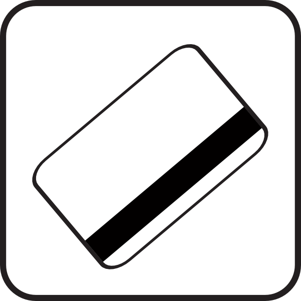 Credit Card Clip Art Black And White - Png Download (600x600), Png Download