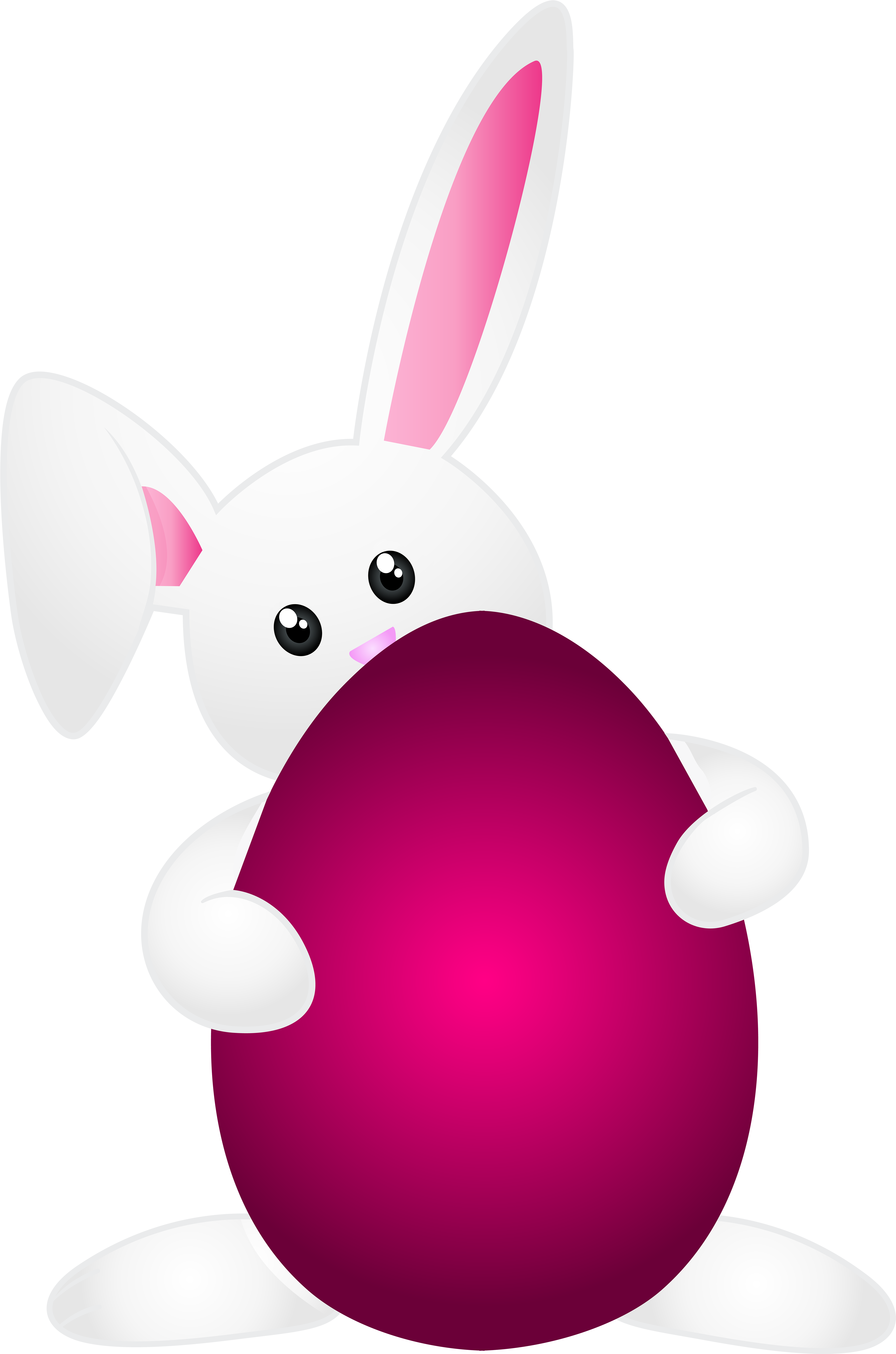 Easter Bunny Silhouette Png - Domestic Rabbit Clipart (5432x8000), Png Download
