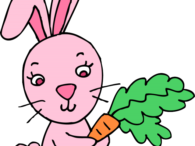 Easter Bunny Clipart Pink - Clip Art 5 Rabbit - Png Download (640x480), Png Download