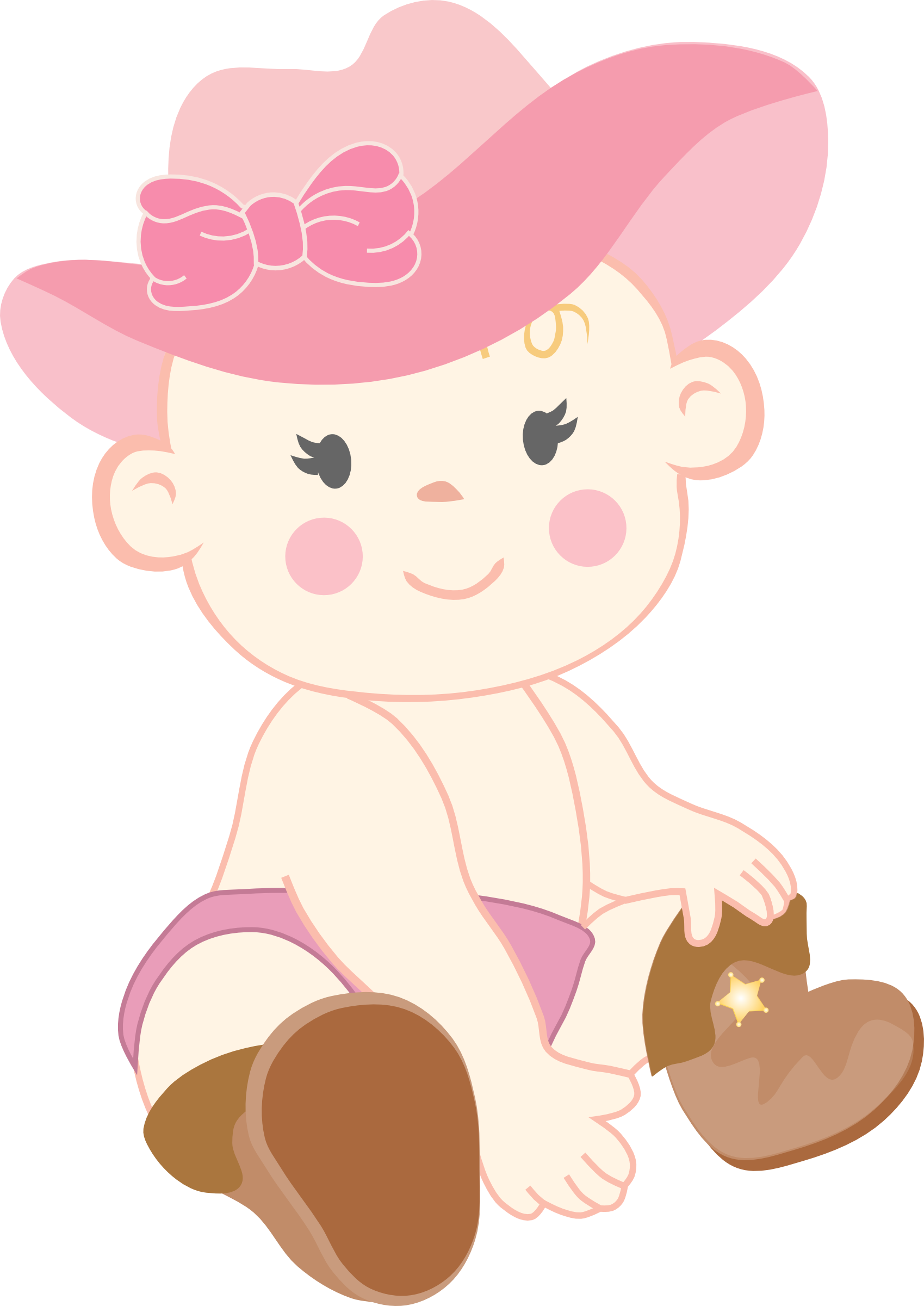 Cowgirl Clip Art - Baby Shower Cowgirl - Png Download (1699x2401), Png Download
