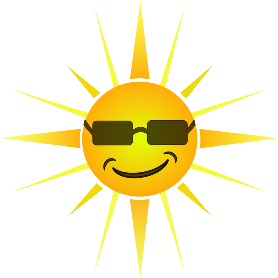 Cool Happy Sun - Cool Sun Clipart (800x797), Png Download