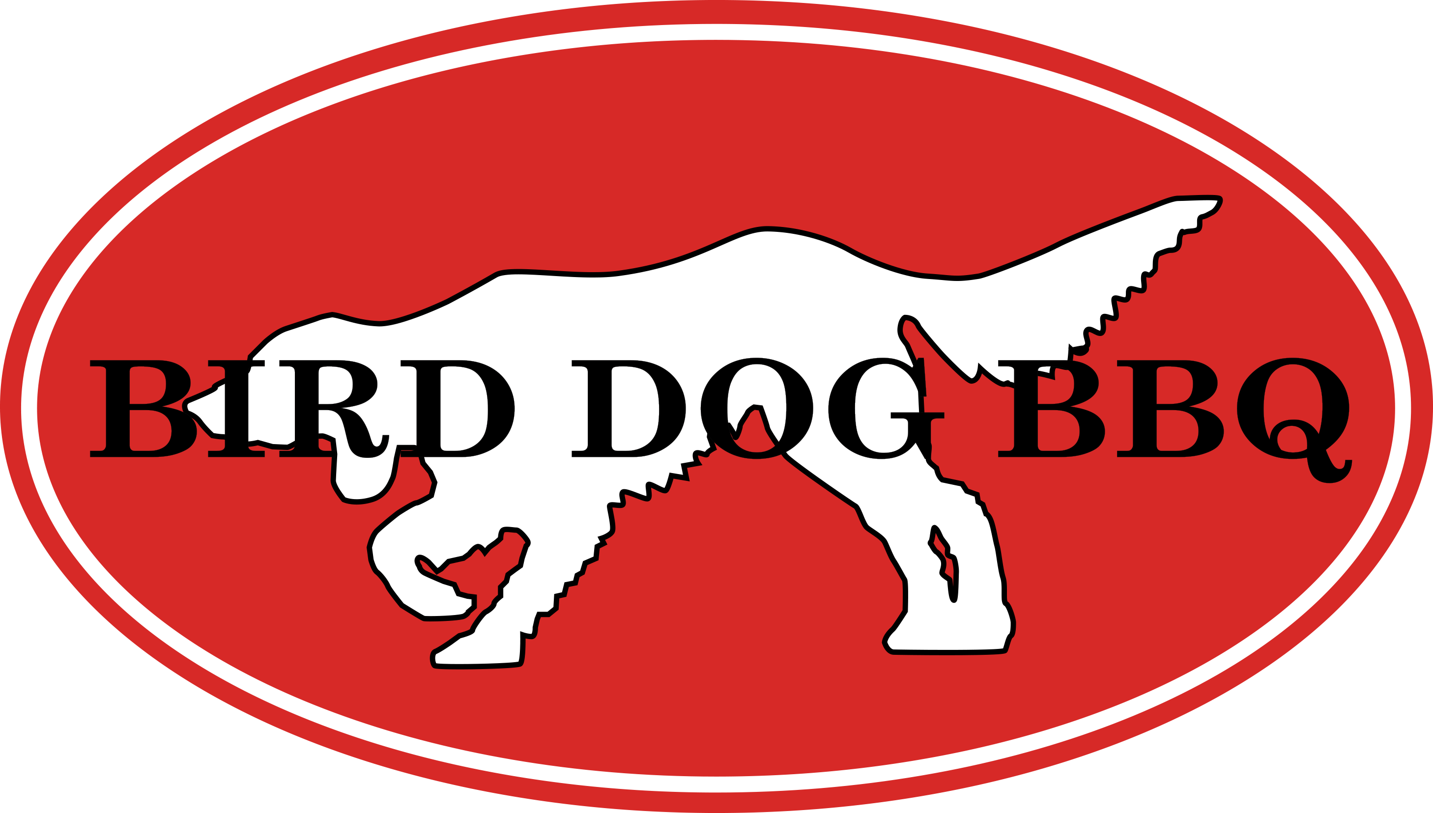Bird Dog Bbq 2 X Clipart (2916x1655), Png Download