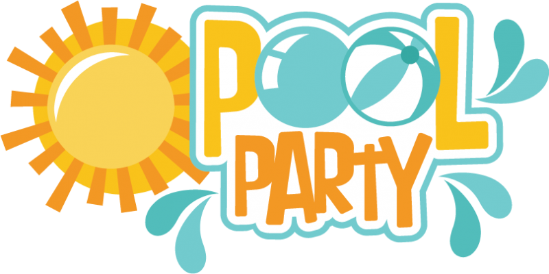 Pool Party Clipart Free Pool Party Download Free Clip - Nome Pool Party Png Transparent Png (800x400), Png Download