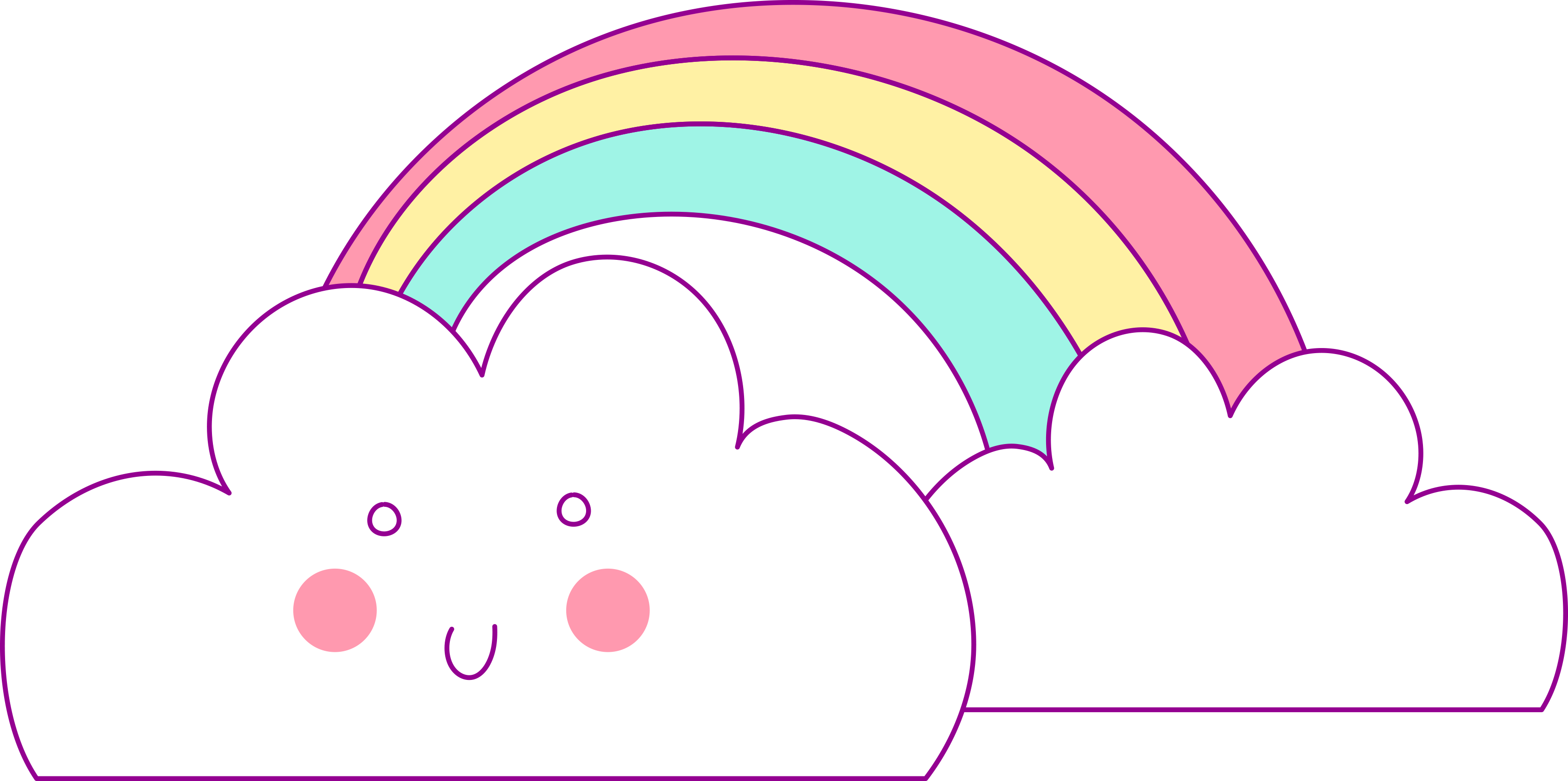 Free Hand Drawn Unicorn Clip Art - Png Download (3395x1692), Png Download