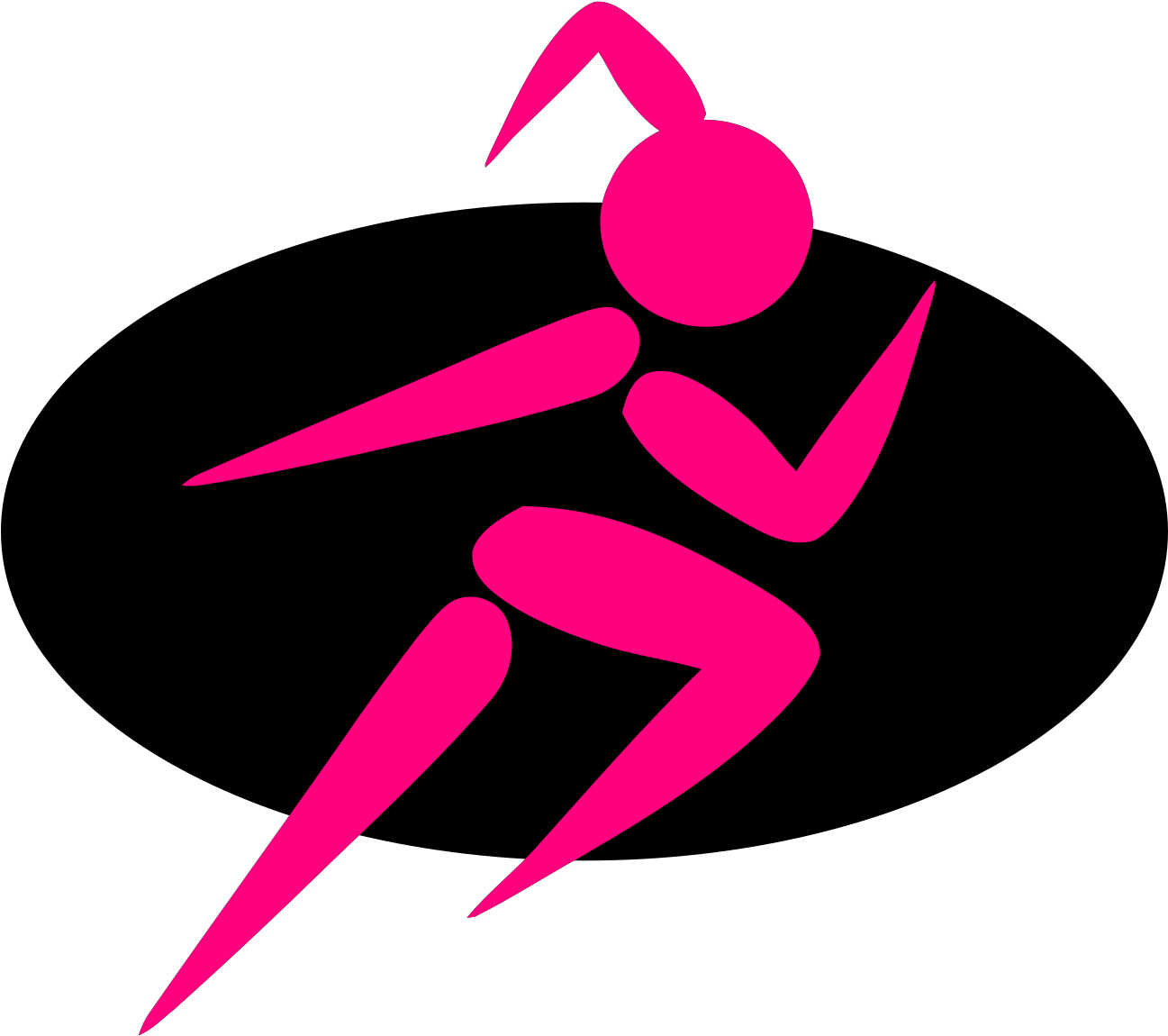 Girl Running Shoes Clipart - Png Download (600x531), Png Download