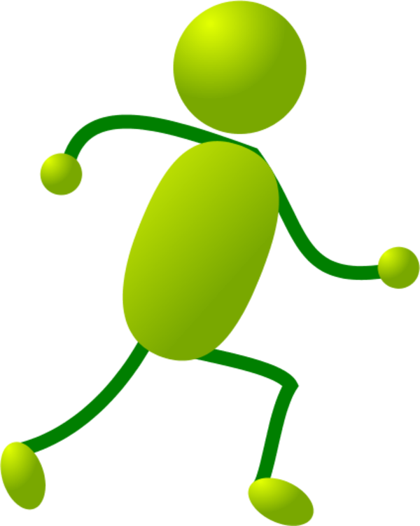 Pix For Stick Figure Man Running - Figure Running Stickman Clipart - Png Download (600x750), Png Download