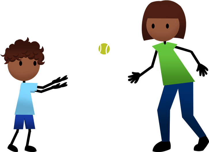 Tennis Ball Bounce Catch - Catching A Tennis Ball Clipart - Png Download (880x560), Png Download