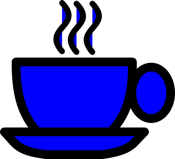 Blue Coffee Cup Clip Art - Blue Coffee Cup Clipart - Png Download (600x545), Png Download