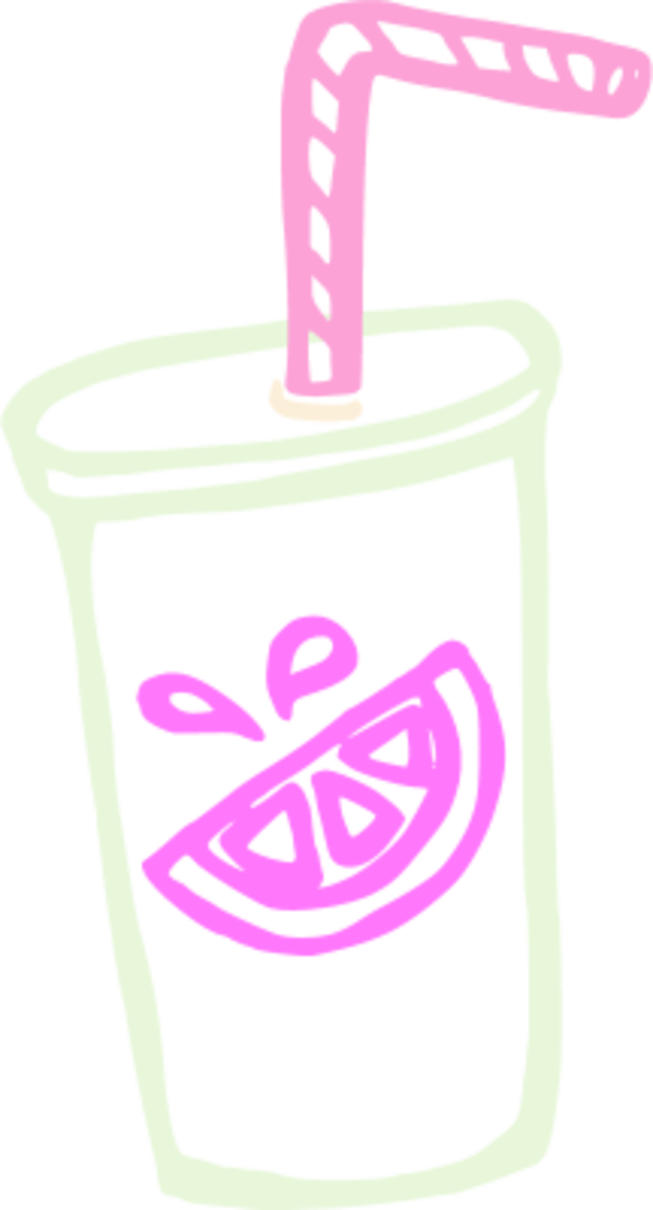 Juice Box Clip Art - Cup With Straw Clipart - Png Download (600x1111), Png Download