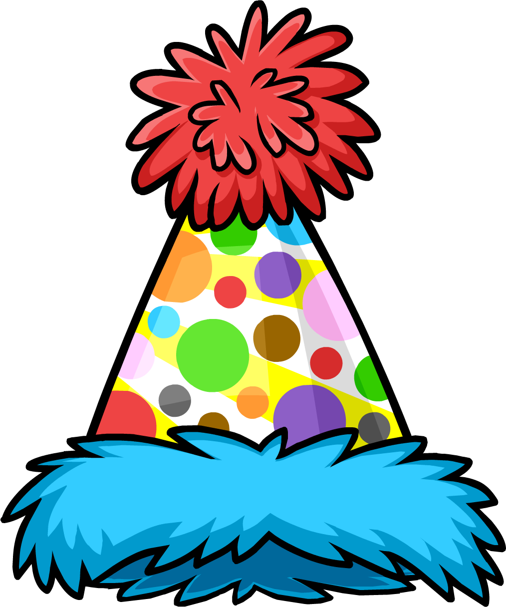 Mini Polka Dot Puffle Hat - Transparent Background Birthday Hat Clipart (717x717), Png Download