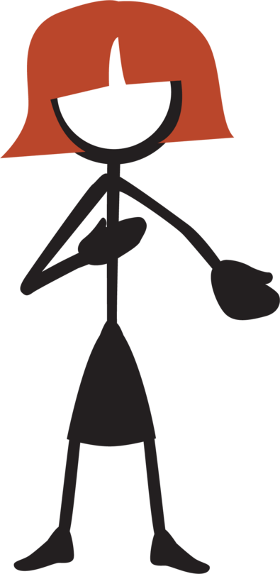 Making - Stickwoman Png Clipart (395x809), Png Download