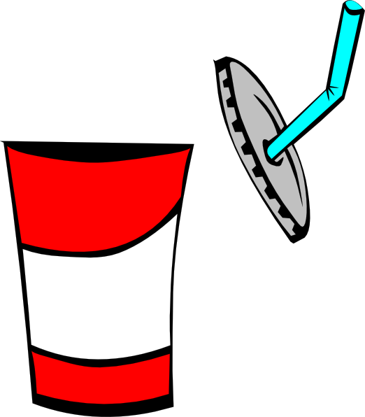Open Cup Clip Art - Cup With Lid Clip Art - Png Download (522x596), Png Download