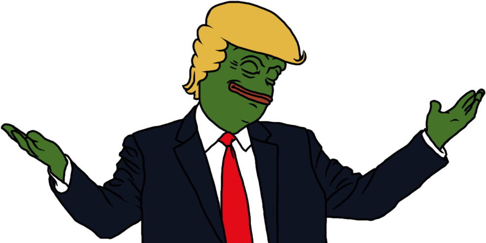 Jews Triggered Into Mindless Rage At Trump Holocaust - Pepe Trump Png Clipart (1000x500), Png Download