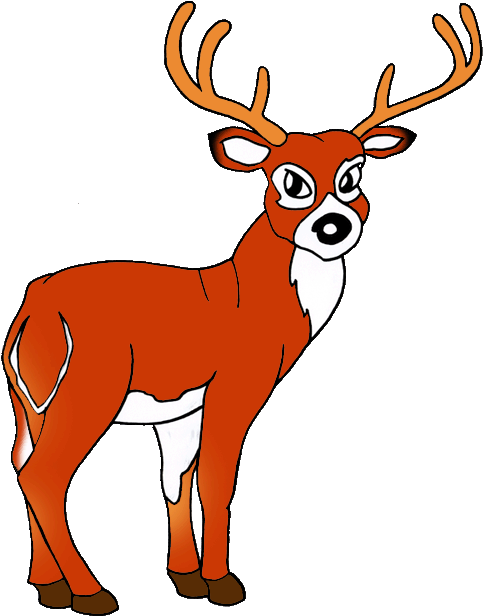 Deer Clipart Wildlife - Clip Art - Png Download (540x648), Png Download