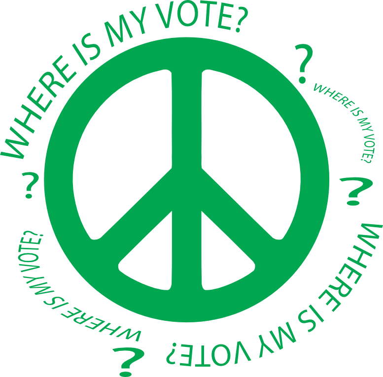 Don't Forget To Vote Clip Art - Peace Symbols - Png Download (777x765), Png Download