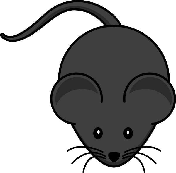 Black Mouse Clip Art - Png Download (600x591), Png Download
