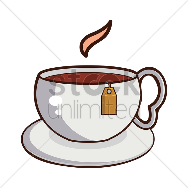 Vector Graphics Clipart Tea Coffee Cup Clip Art - Tea - Png Download (600x600), Png Download