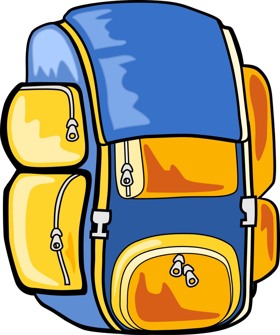 All About Me Clipart - Backpack Clip Art - Png Download (837x1000), Png Download