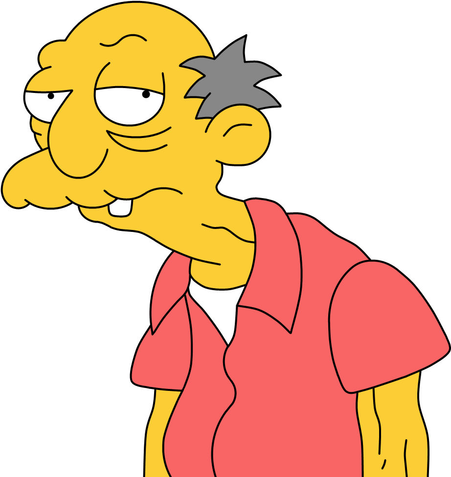 Old Jewish Man - Old People In The Simpsons Clipart (1000x1000), Png Download