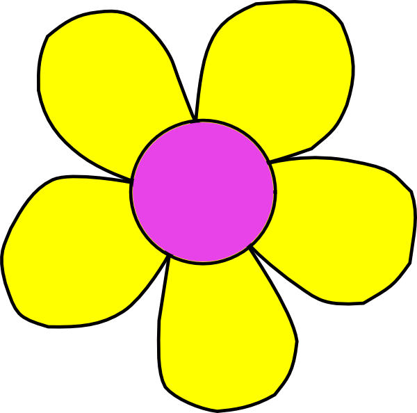 Small Flower Clipart - Big Flower Clip Art - Png Download (600x594), Png Download