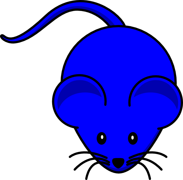Blue Graphic Clip Art At Clker Com - Black Mice Cartoon Png Transparent Png (600x590), Png Download