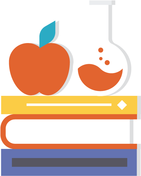 Apple Book Test Tube Books - Book Clipart (720x720), Png Download