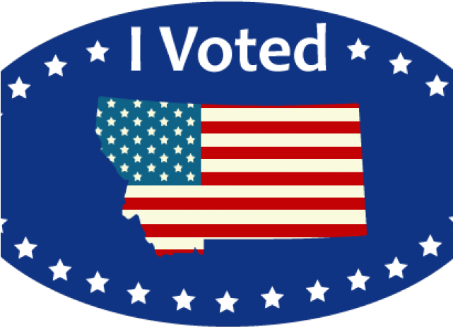 Vote Clipart Secretary State - Voted Montana - Png Download (640x480), Png Download
