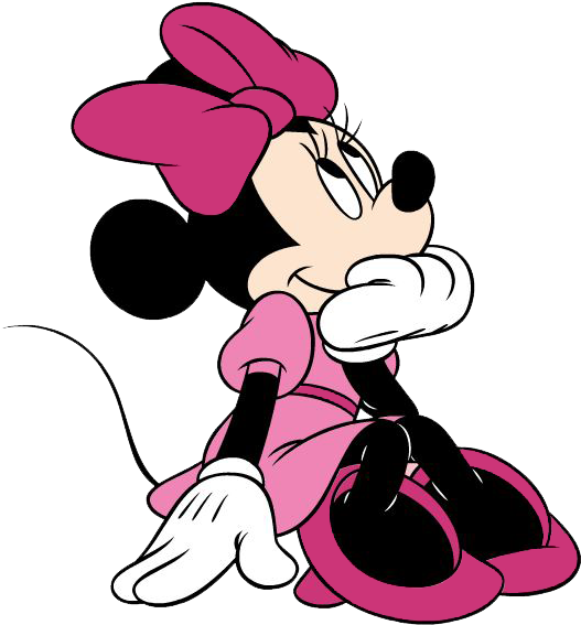 Minnie Mouse Silhouette Clipart Kid - Minnie Mouse Png Transparent Png (543x588), Png Download
