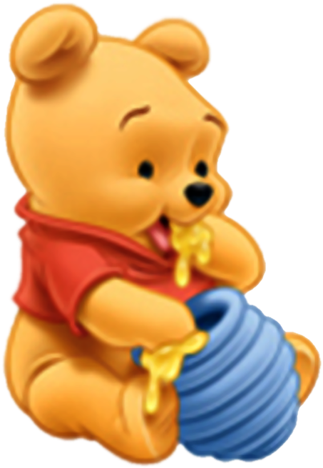 Winnie The Pooh Download Png - Baby Winnie The Pooh Clipart (494x737), Png Download