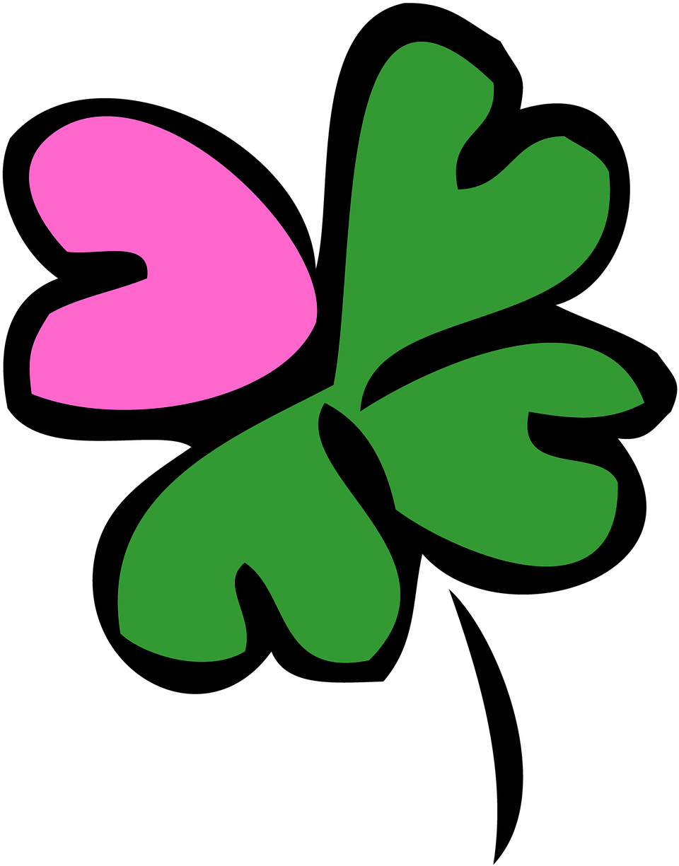Heart Four Leaf Clover Clipart (720x720), Png Download